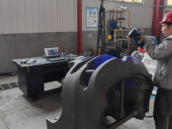 3D scan inspection of a large housing casting